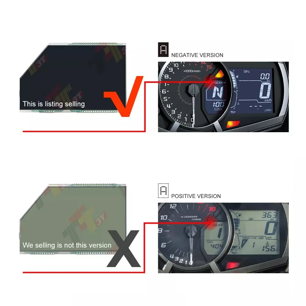 Motorcycle Speedometer Display for Kawasaki Ninja 400 250 650 Z1000SX ZX-6R 1000 Instrument