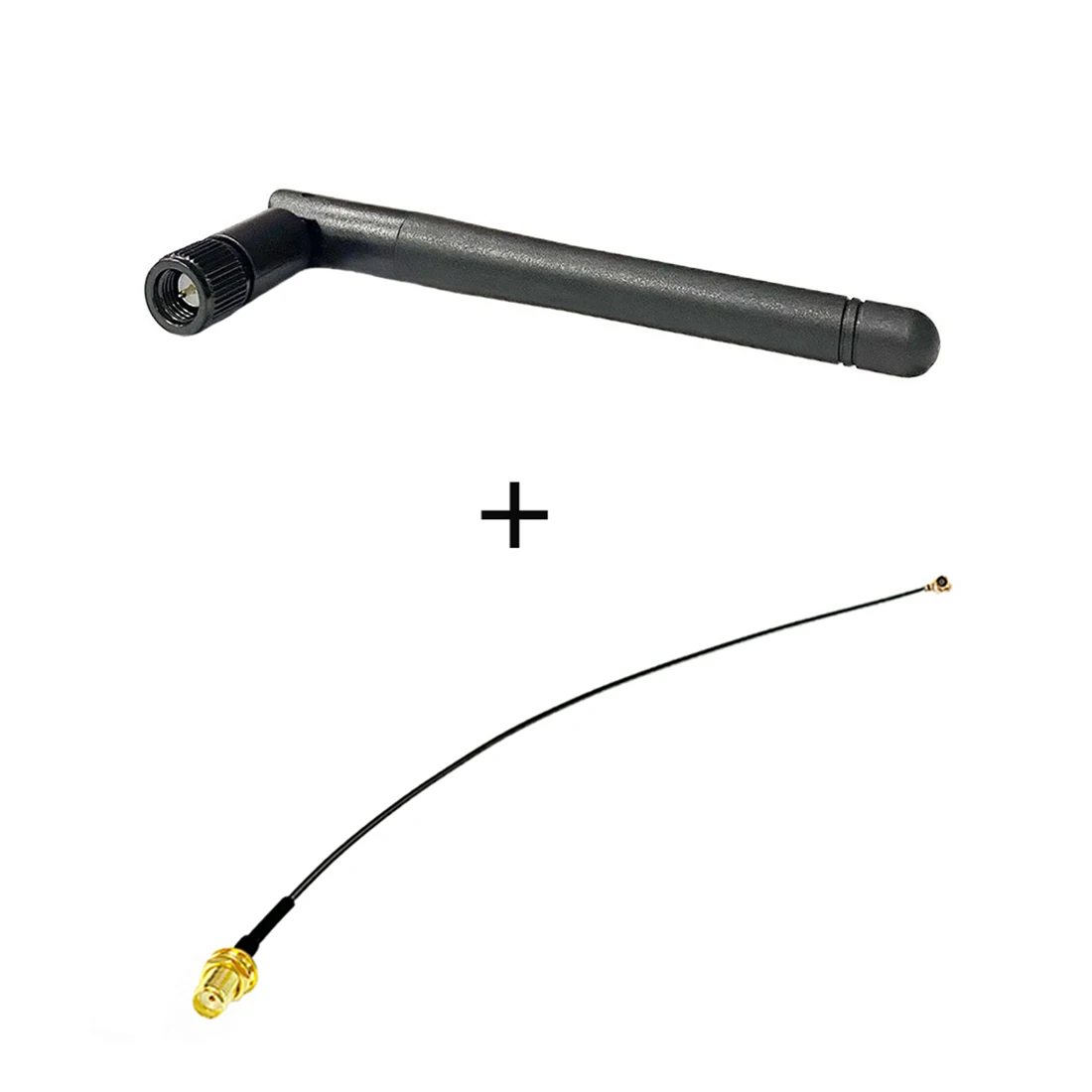 

2.4GHz 3dBi OMNI Wifi Antenna SMA Male 11cm + IPX /U.FL to SMA Female Jack Nut Pigtail Cable 15cm for Wireless Modem New