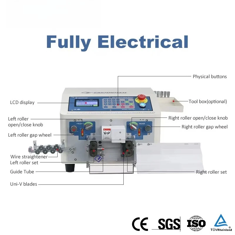 

EW-03B+ Touch Screen Automatic Cable Cutting and Stripping Machine | USB Strip Equipment for Wire Harness Manufacturing