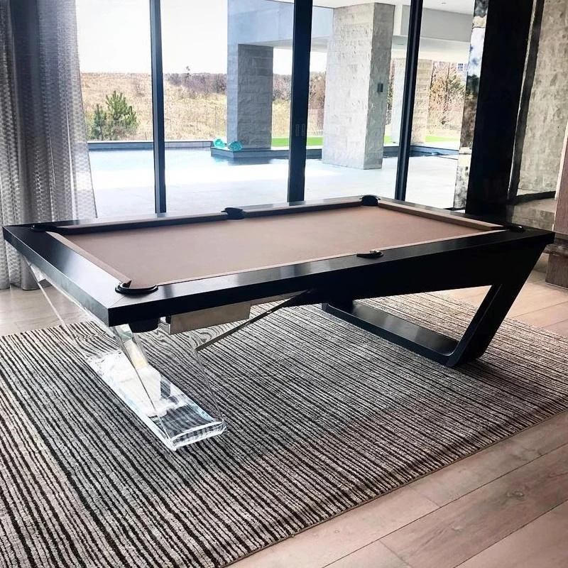 Household acrylic glass pool table American black eight pool table