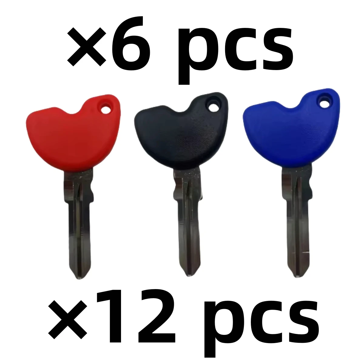

6PC 12PC For Piaggio MP3 500 Gireira Vespa3vte 125 gts gtv250 300 Blank Key Motorcycle Replace Uncut Keys can be placed