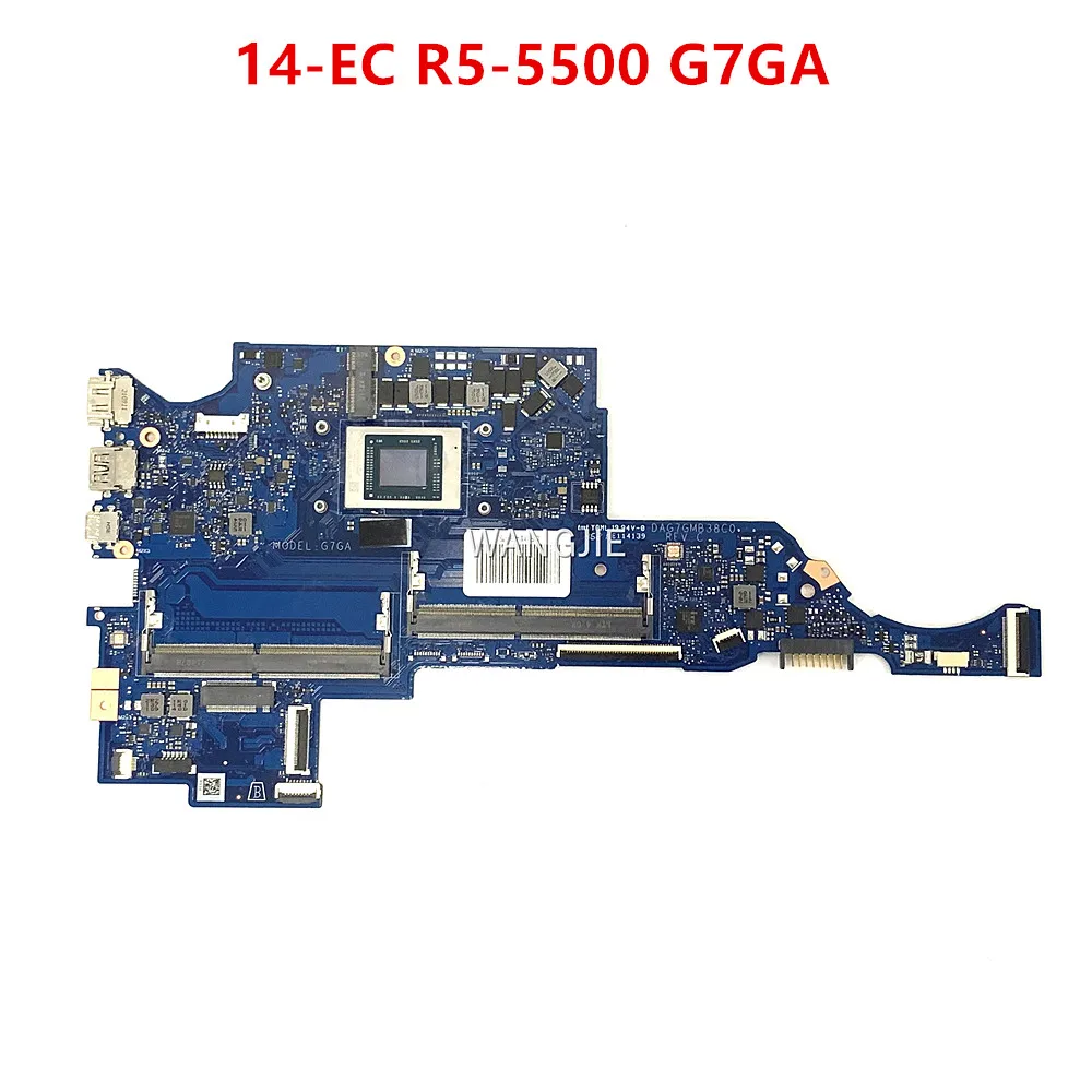 G7GA For HP 14-EC Laptop Motherboard DAG7GMB38C0 REV: C AMD RYZEN 5 5500U CPU 10% Fully Tested