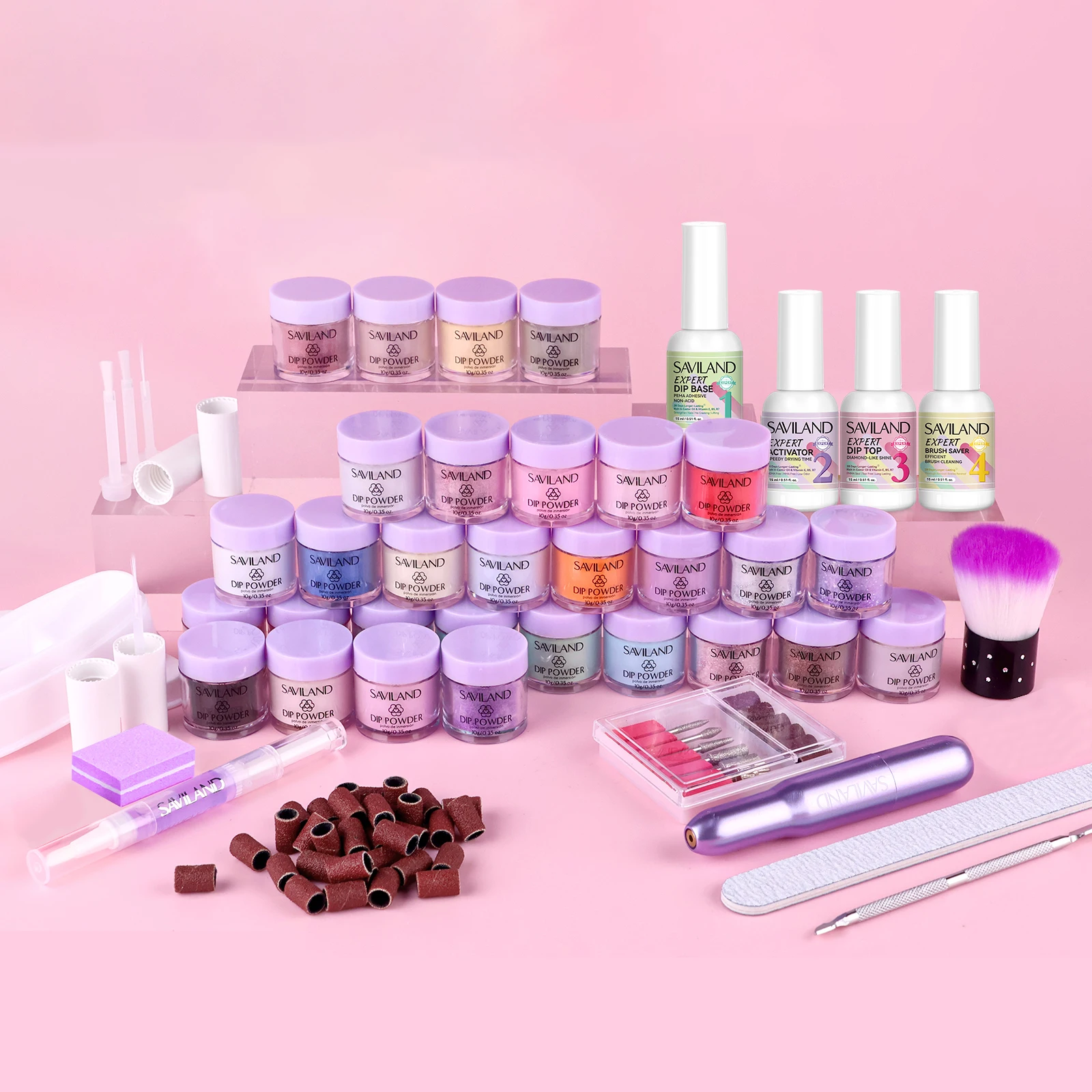 

Набор для маникюра SAVILAND 30 цветов с порошком для наращивания ногтей, полный комплект с кератиновым порошком, всеми жидкостями и инструментами для профессионального DIY