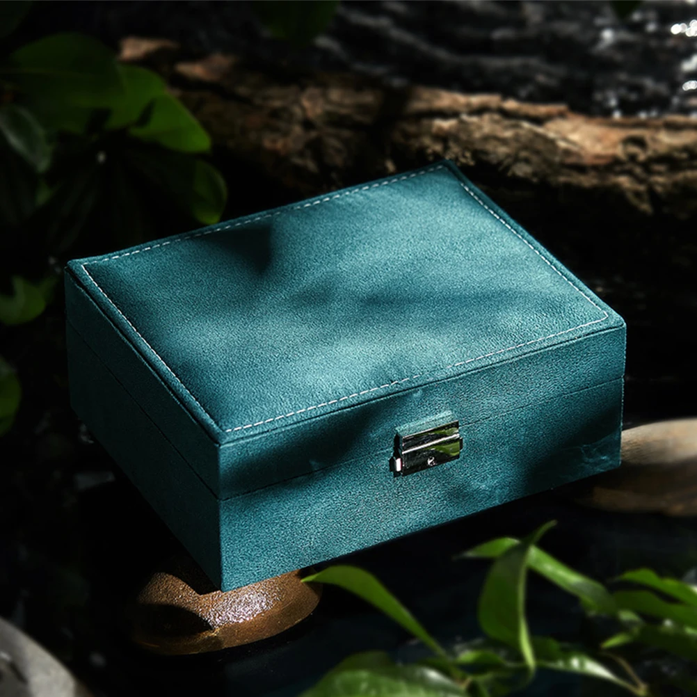 Double Layer Travel Jewelry Organizer Box Portable Lightweight Jewelry Storage Case for Earrings Rings Necklaces