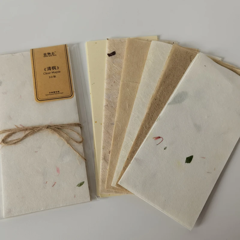 30Pcs Mixed Paper Collage Scrapbooking Journal Material paper Card Making DIY Retro Paper Sticker Creative Memo Stationery