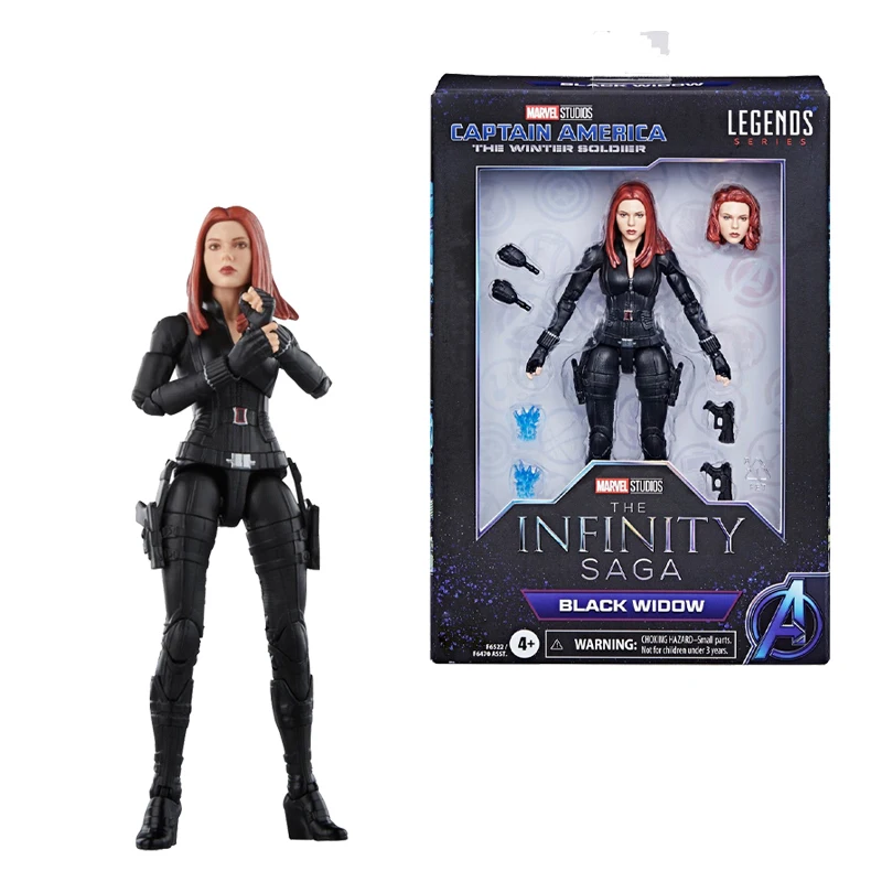 سلسلة Marvel Legends Black Widow: The Winter Soldier القابلة للجمع مقاس 6 بوصات، مجموعة جراج رقمية للدمية