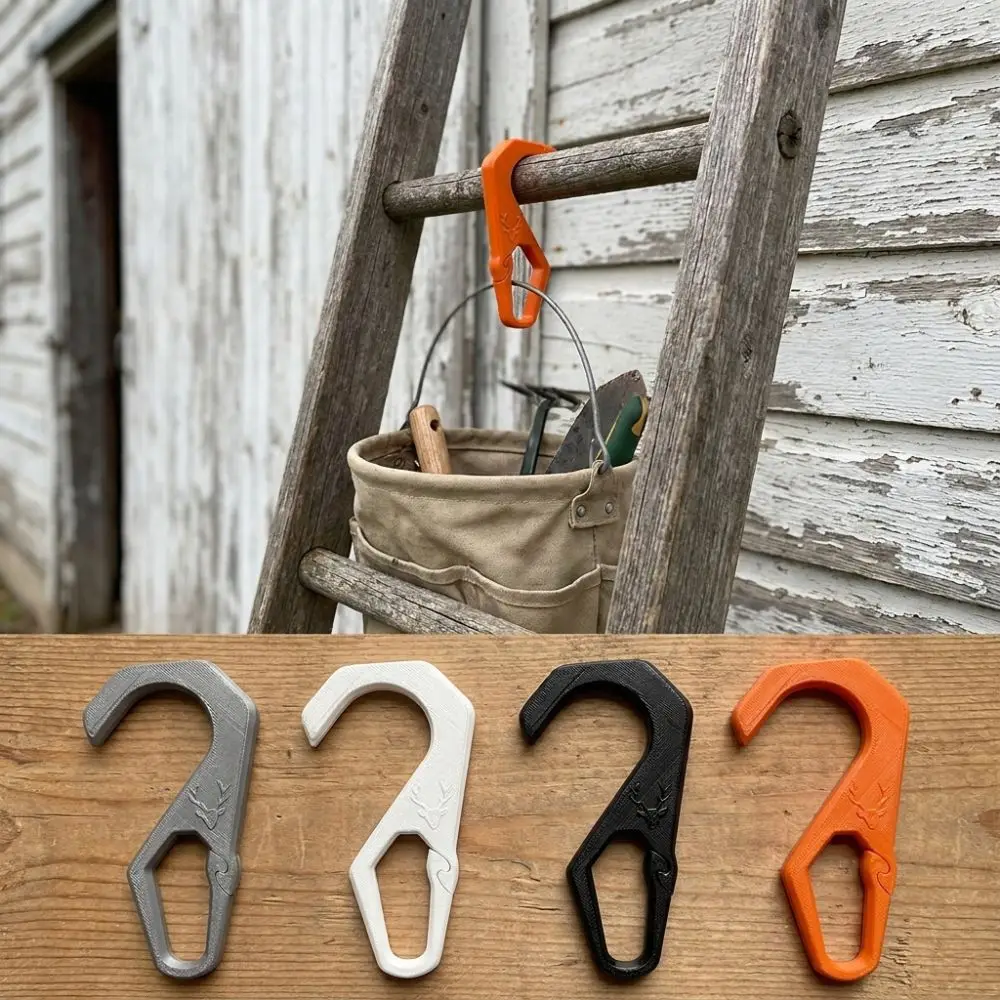 Heavy Duty Ladder Paint Bucket Hook Fixed Hanging Wall Mount Maintenance Tool Hanger Non Slip Tool Storage Paint Can Holder Hook