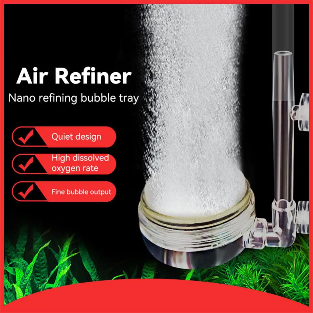 Air Atomizer Mute Transparent Durable Reusable Hydroponic Aquarium Accessory Fish Tank Aerator Increase Oxygen Levels