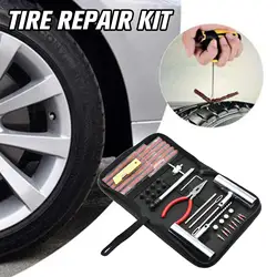 46PCS Motorcycle Anti-puncture Kit Flat Tyre Repair Kit Patch Repair Original Tires Automotive Tools Tubeless Tire Repair Set