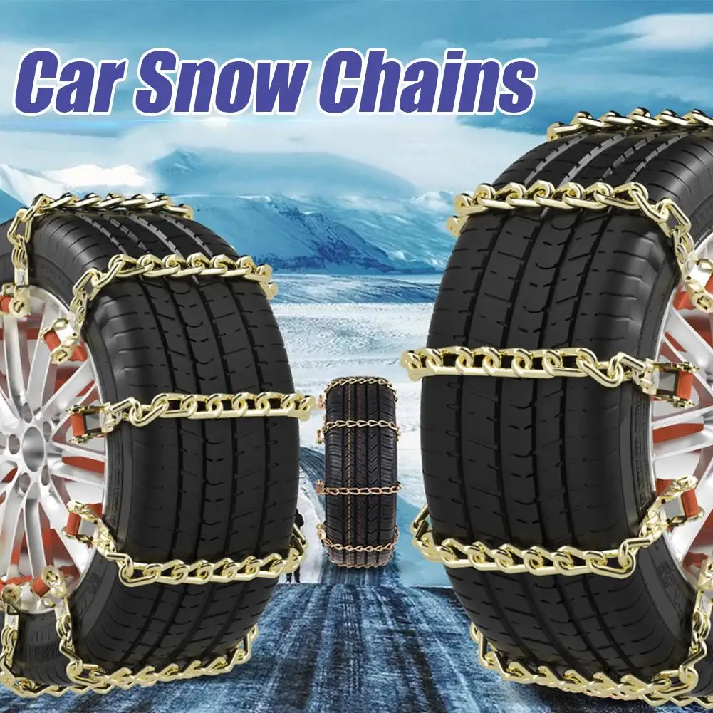 Car Winter Snow Chains Iron Snow Chain Non-slip Chain Anti Skid Powerful Tire Wheels Chain Truck Thicken Snow Chains Supply 1PC