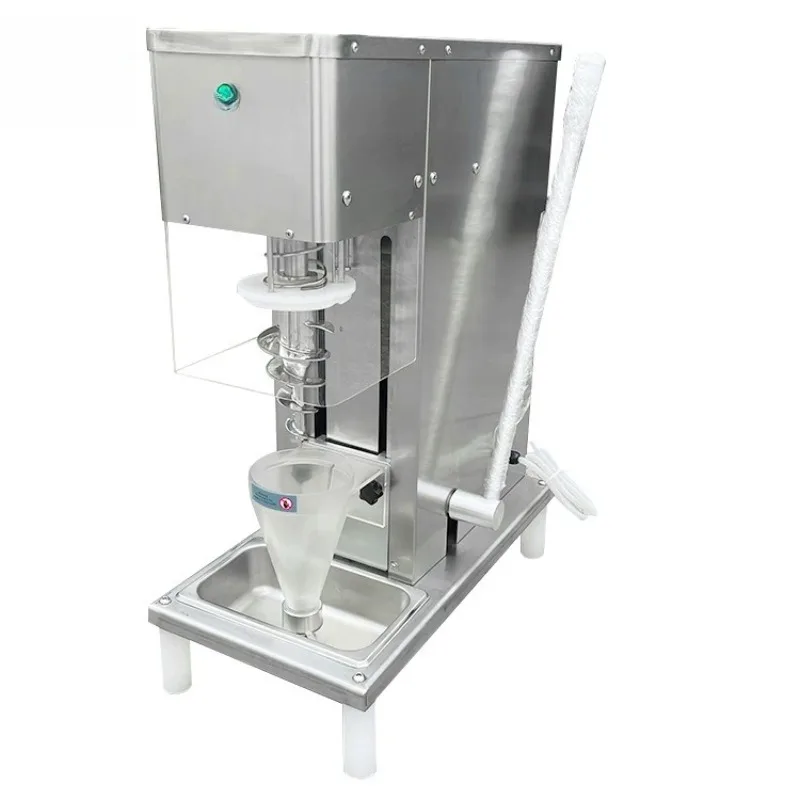 110V 220V Stainless Steel Cup Swirl Drill Yogurt Real Fruits Ice Cream Blender Mixer Frozen Fruit Swirl Drill Ice Cream Machine