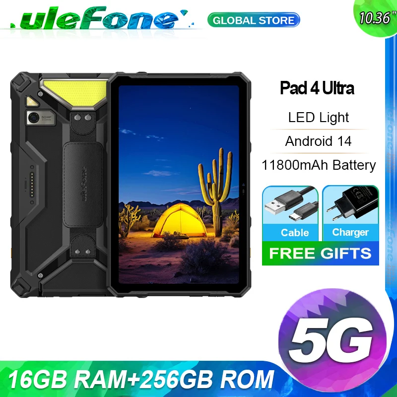 Ulefone Armor Pad 4 Ultra 16 ГБ ОЗУ 256 ГБ ПЗУ 5G Прочный планшет 11800 мАч 10,36 дюйма Android 14 50 МП со светодиодной подсветкой IP68/IP69K Планшеты ПК Ulefone Armor Pad 4 Ultra 16 ГБ ОЗУ 256 ГБ ПЗУ 5G Прочный планшет 11800 мАч 10,36 дюйма Android 14 50 МП со светодиодной подсветкой IP68/IP69K Планшеты ПК