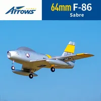 Blue Arrow 64mm F86 Sabre RC Simulation Aircraft Fixed Wing Model Remote Control Assembly High Performance Fighter Adult Toy