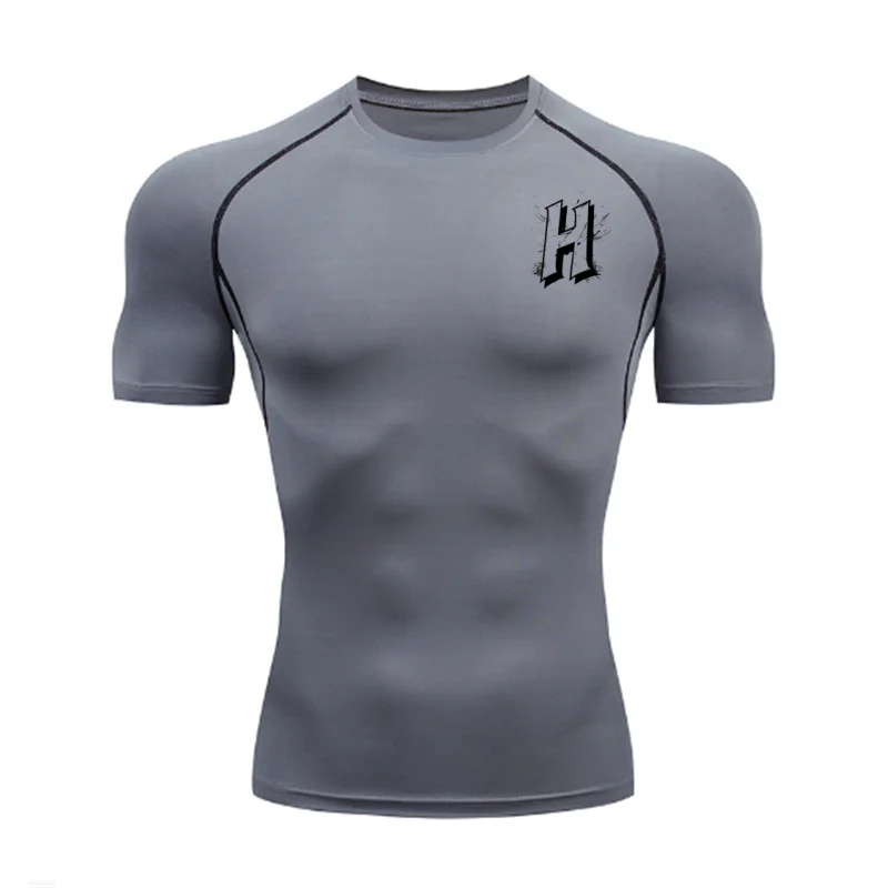 

2026 Tight Fitting T-shirt Short Sleeved Sports ,Quick Drying Clothes Breathable, Fitness Running Elastic Quick Drying Jogging