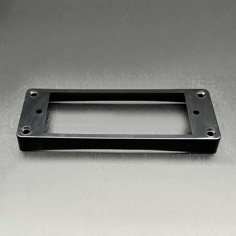 4Pcs Flat-Curved Mini 6 String Humbucker Pickup Frame 94x34.8MM Mounting Ring Height-6 or 10MM inner-68.7x28MM Black