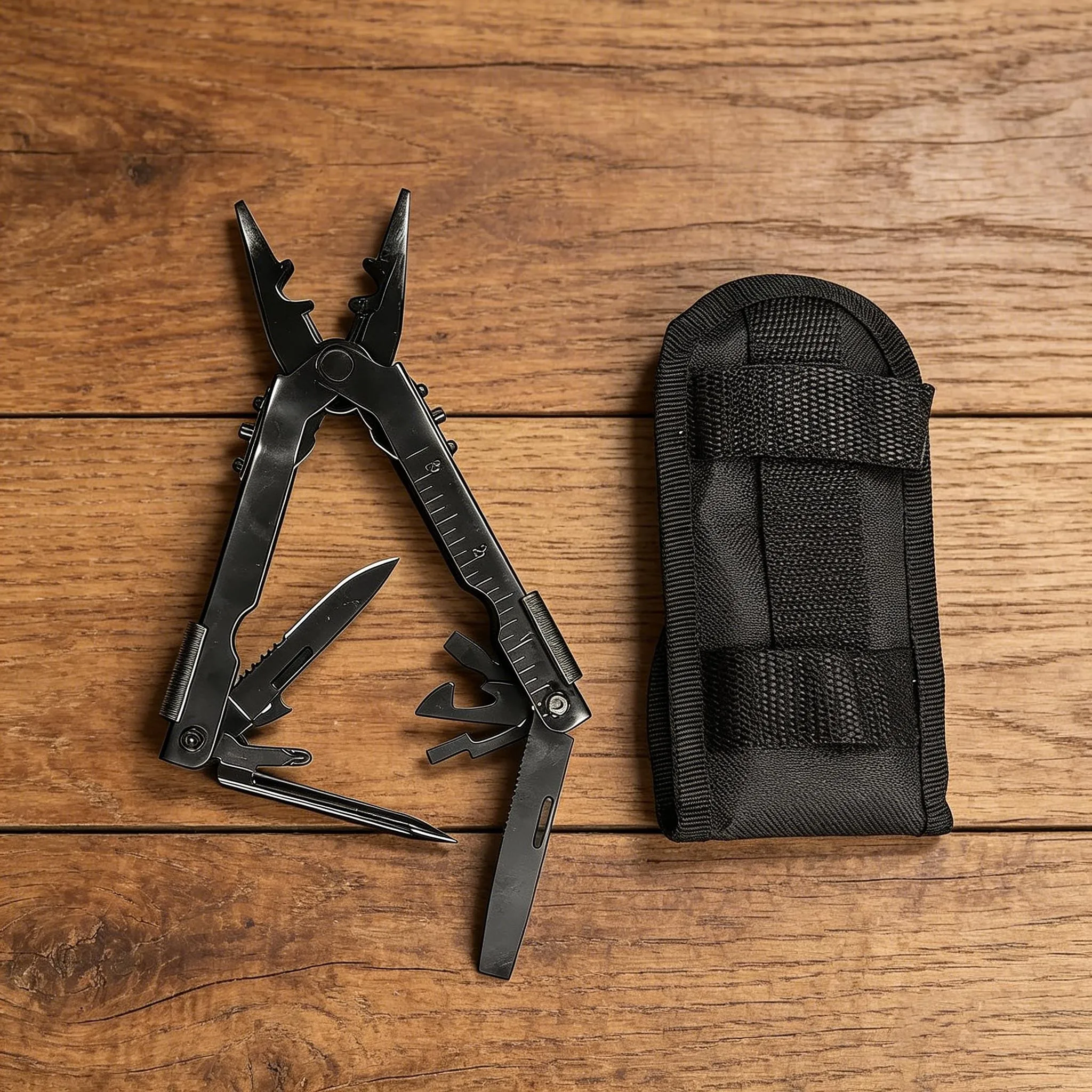Hot Sell 8 IN 1 Multitool Wire Stripper Folding Plier Outdoor Camping Multi Tools Portable Stainless Steel Pocket Pliers