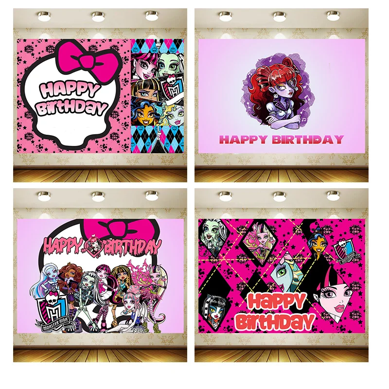 

Monster high Reincarnated as a Slime Backdrop Boy Birthday Party Supplies Banner room Decoration Background Photography