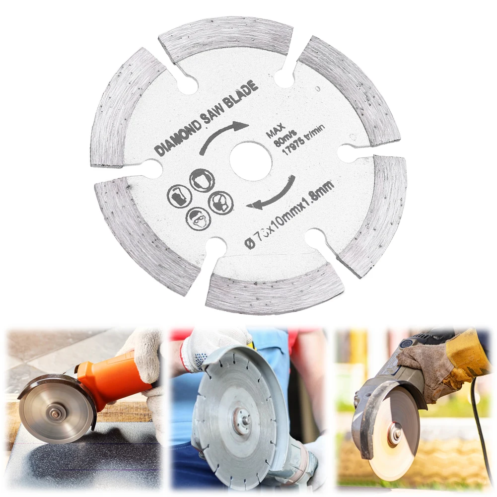 

3 Inch/75mm Grinding Wheel Blade Diamond Angle Grinder Saw Blade Cutting Disc Tile Ceramic Concrete Marble Blades