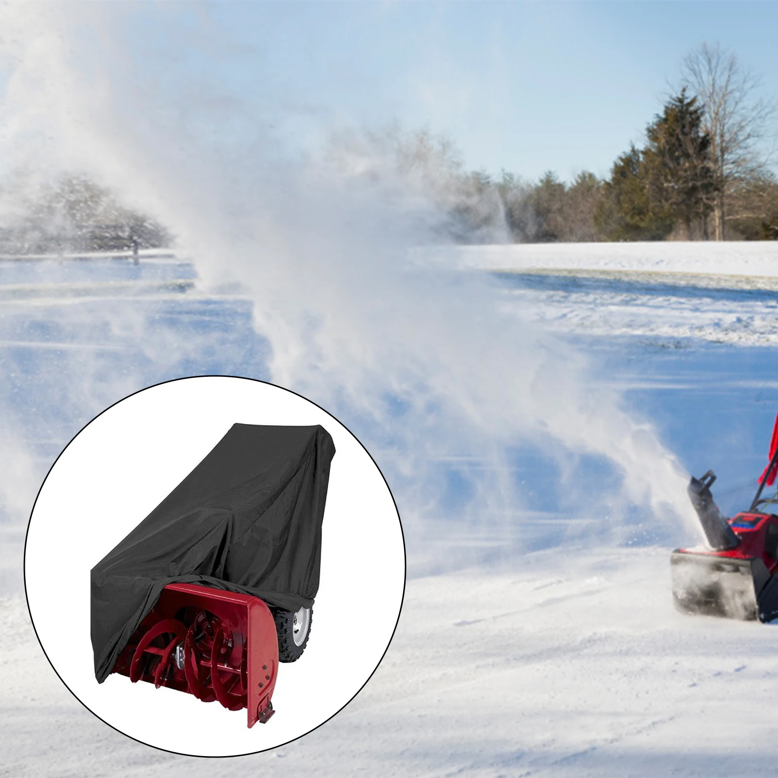 Waterproof Snow Blower Cover Outdoor Snow Thrower Protector with Zipper Fits Most Brands and Models  Waterproof