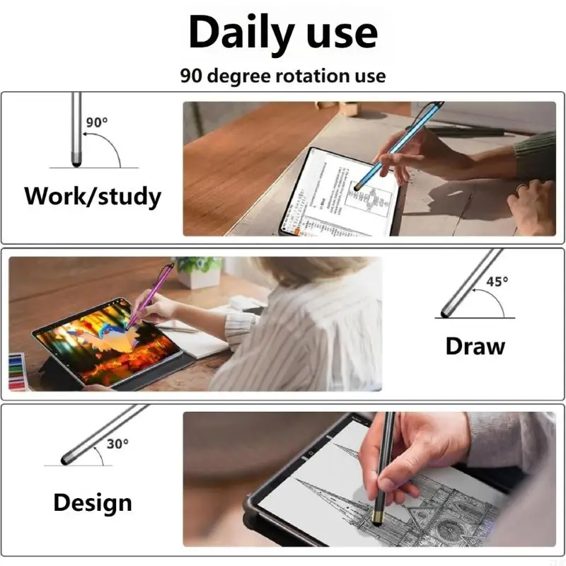 High Precisions Aluminum Styluses for Accurate Drawing on Smartphones and Tablets 77JC