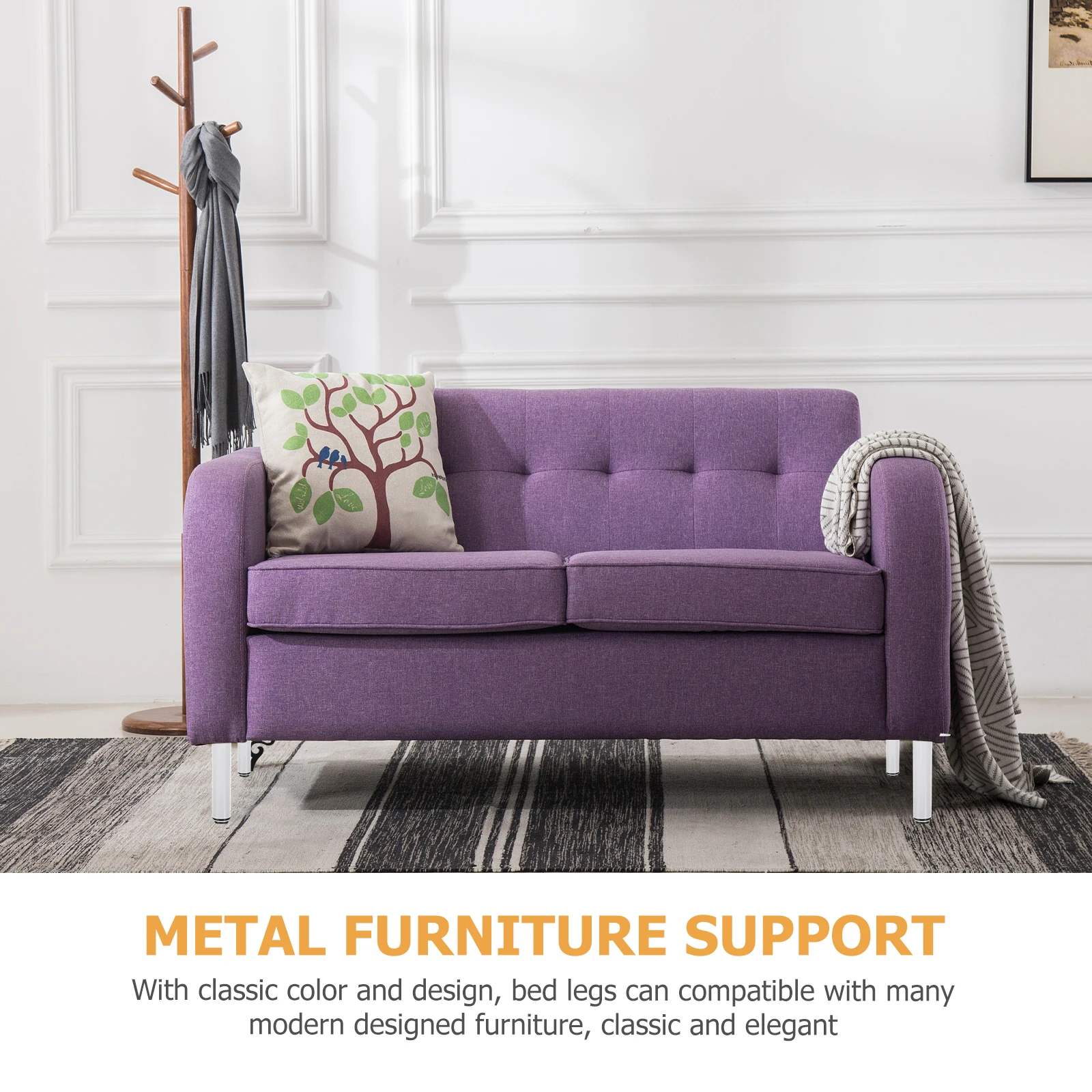 

Adjustable Bed Legs Furniture Support Feet Heavy Duty Iron Cabinet Foot Tripod Sofa Bed Multi Purpose Sturdy Practical
