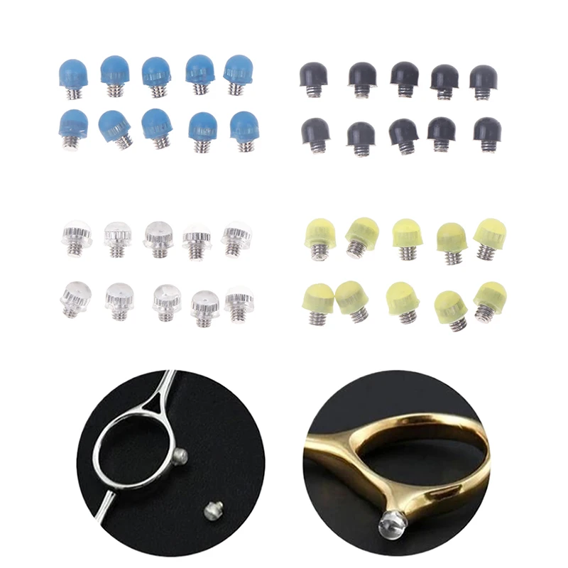 TW 10Pcs new 2.5mm Or 3.0mm Replacement Screw Bumper Hair Scissors Barber Shears Stopper High Quality