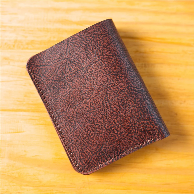 2024 Design Leather Wallet For Men Dropshiping Full Grain Leather Man Wallet Short Wallet Vintage Coin Purse Men Card Holder