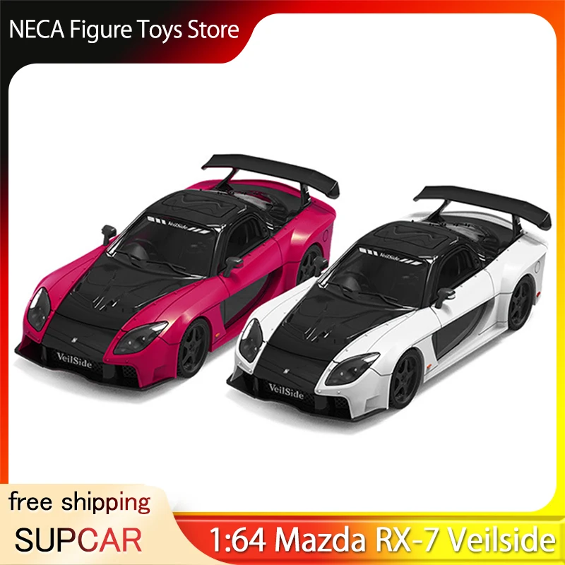 

SUPCAR 1:64 Mazda RX-7 Veilside Alloy Diecast Model Simulation Static Display JDM Tuner Car Replica for Collectors Toy Pre-sell