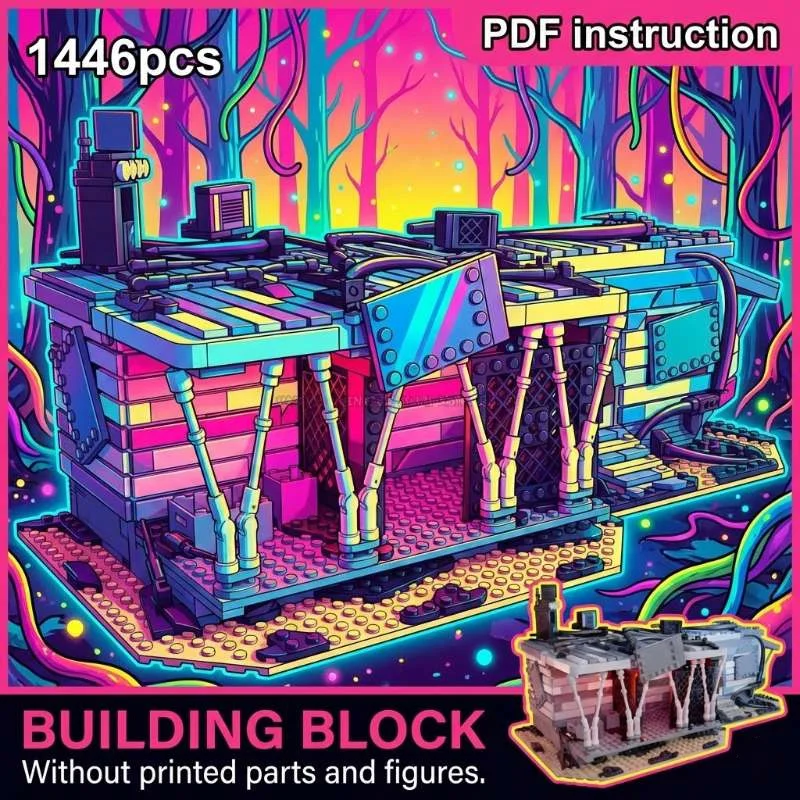 

Sci-Fi Industrial Stranger Eddie Building Bricks Toy for Desk Display and Creative Scene Decor