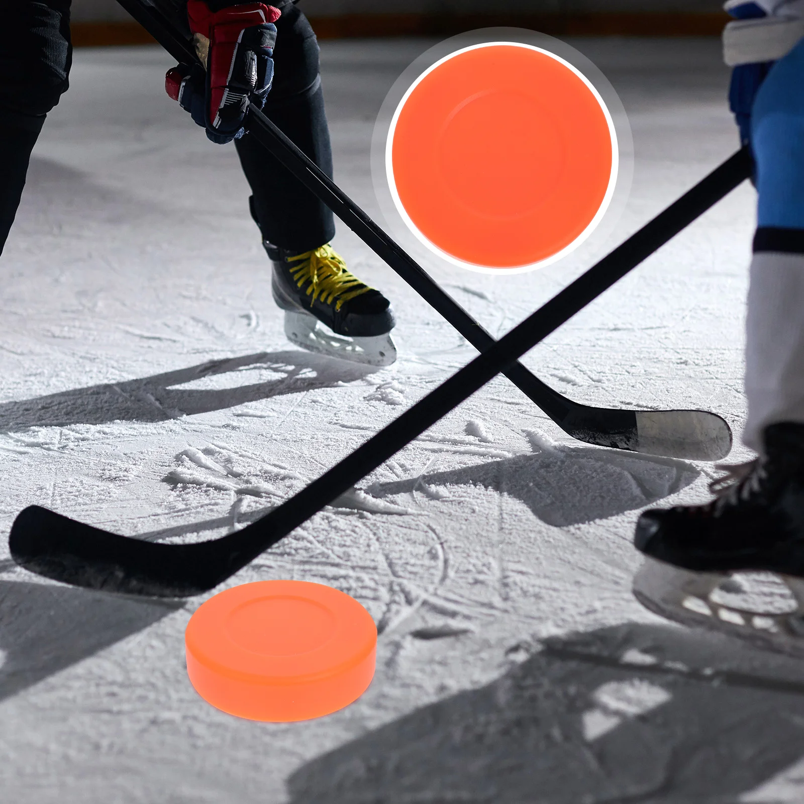 3 dischi da gioco da hockey per praticare palline da terra a secco da uomo, parti sportive professionali per il ghiaccio