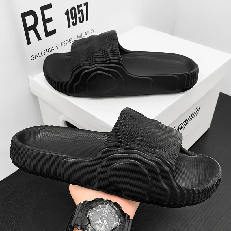 

Summer Wear Flip-flops Rubber Plastic EVA Indoor Flip-flops Couple Home Slippers