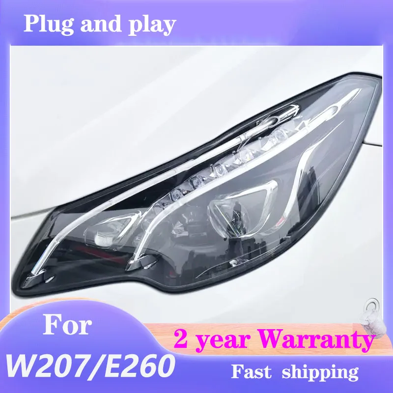 

Car Styling for Mercedes W207 Head Light 2010-2017 E200 E300 E260 Headlight Mercedes DRL Turn Signal High Beam Projector Lens