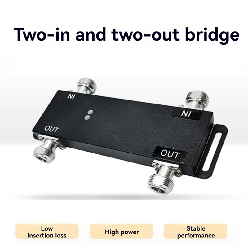 Puente de cavidad RF 2 entradas 2 salidas Puente 3Db N hembra Mismo combinador de frecuencia Puente 790-3800Mhz