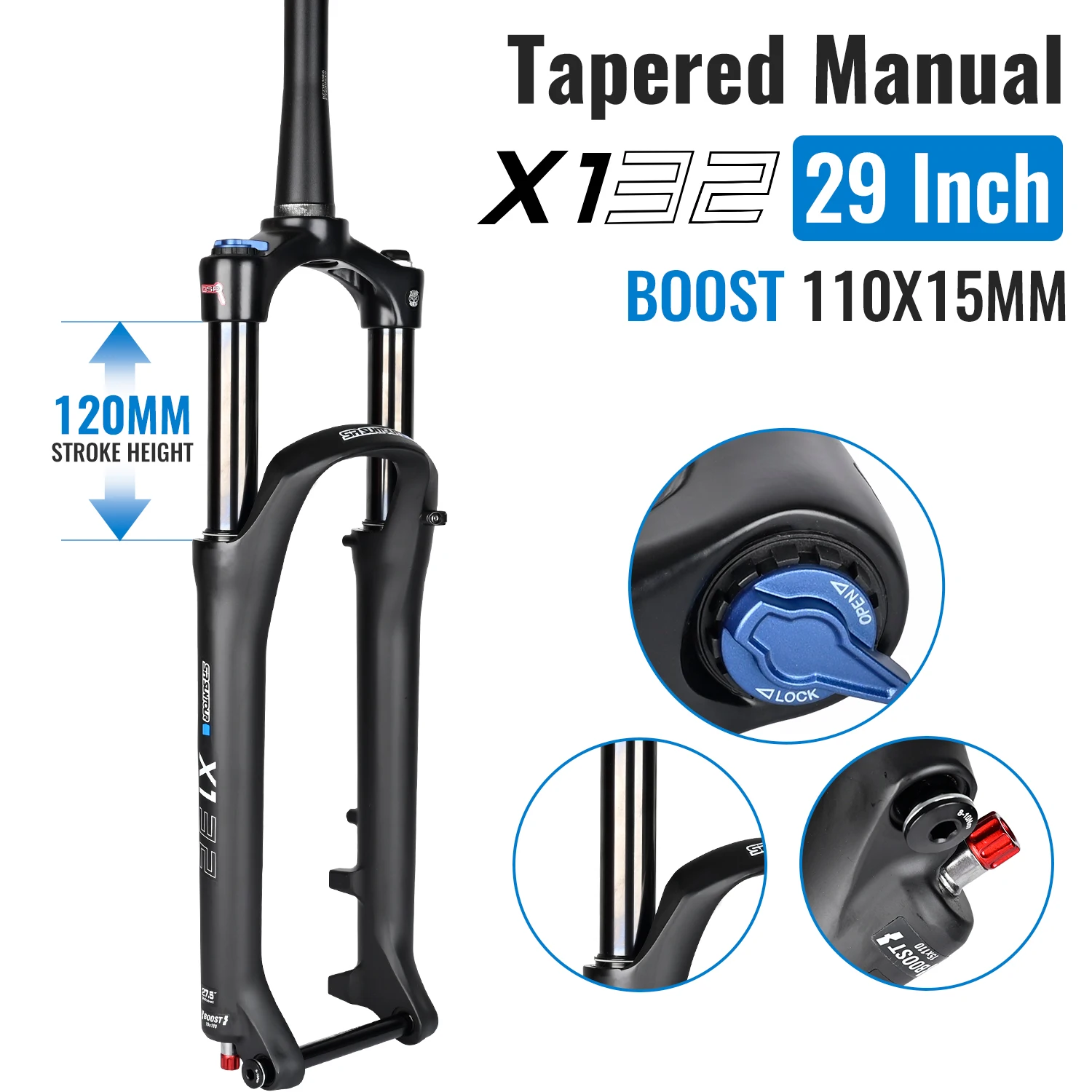 SR SUNTOUR XCR 29er AIR 100㎜QR 120㎜ AliExpress