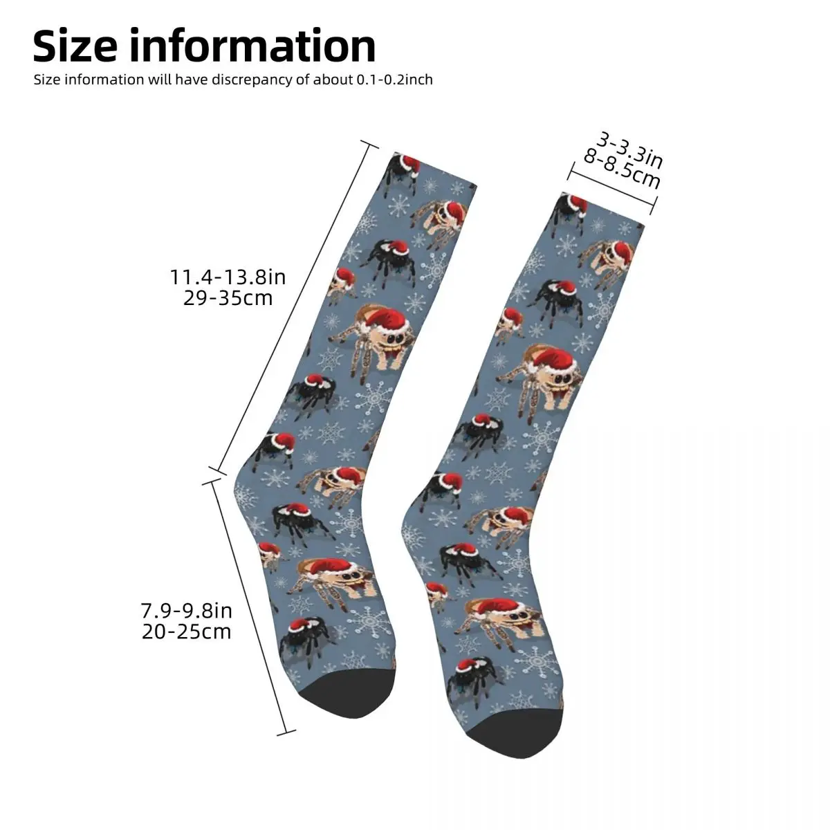 Holiday Regal Jumping Spider Phidippus Regius Socks Harajuku Stockings All Season Long Socks for Man's Woman's Birthday Present