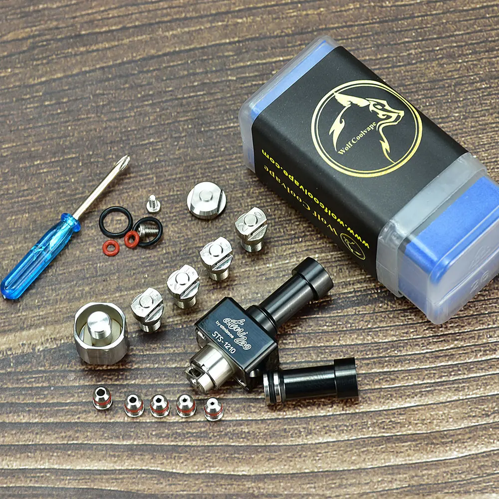 Wolfcoolvape Boro RBA SteamShell Style Bridge for BB / Billet Box Vape Tank 0.8 1.0 1.2 1.5 1.8mm Adjustable Air Pins