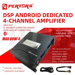 31 Band Eq Car Android Large Screen Host Dsp Power Amplifier 4x80w Car Android Navigation Host Audio Speaker Amp DSP Processor