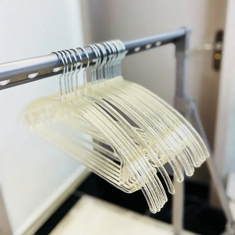 

Custom Acrylic Clothes Hangers Coat Hangers for Clothing Stores Anti-slip Drying Rack Wardrobe Space Saver Clothing Storage Rack