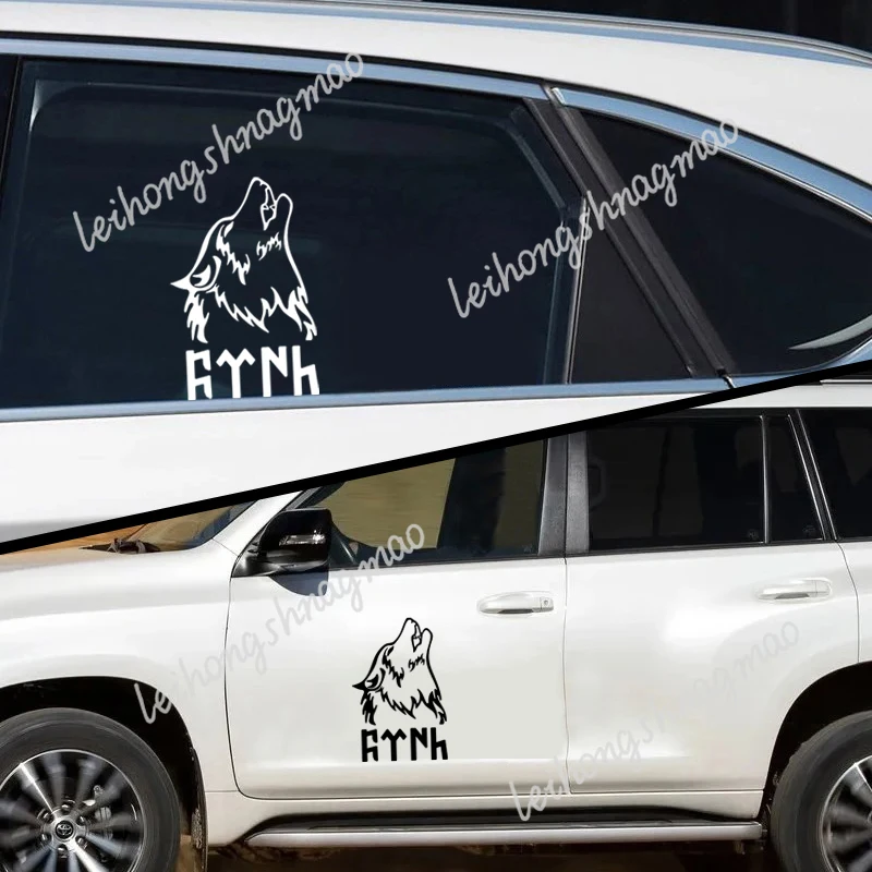 Whl # مضحك عواء الذئب Türkiye سيارة ملصق سيارة دراجة نارية دفتر المضيف الديكور الخارجي ملصق حائط من الفينيل مقاوم للماء