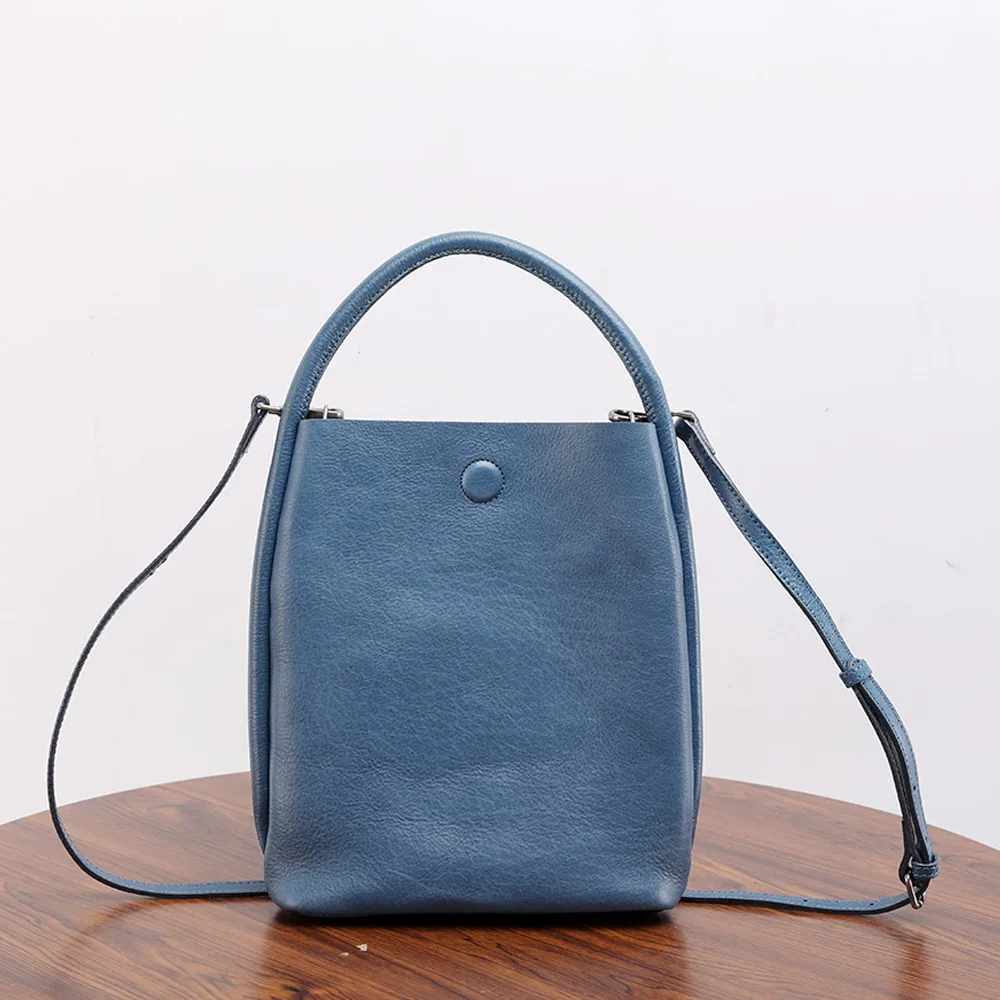 

Top-grain Vegetable-tanned Cowhide Original Handcrafted Retro Genuine Leather Ladies' Designer Luxury Bag