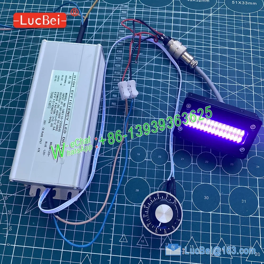 Epson Dx5 lampu Curing tinta UV kepala cetak untuk XP600 pencetak Flatbed pernis lampu Ultraviolet Gel menyembuhkan 395nm COB modul LED