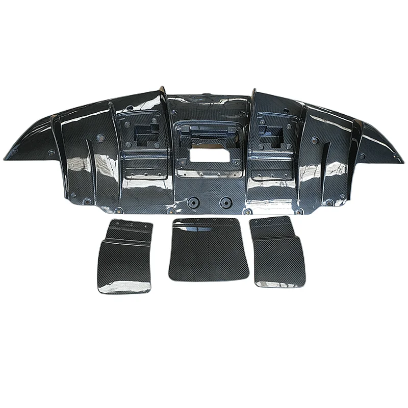 

N-style Dry Carbon Fiber Rear Diffuser Lip for Ferrari F8 Body Kit Front Bumper Edge Side Skirt air Vents