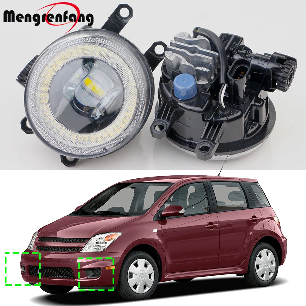 2 Pieces 30W H11 LED Fog Light Angel Eye DRL For Scion xA 2005 2006 Car Front Fog Daytime Running Lamp High Bright