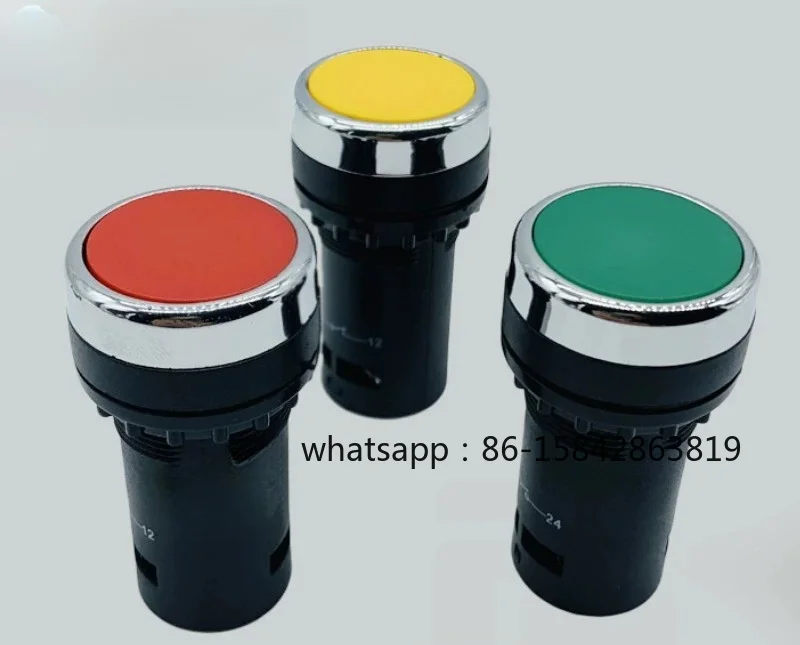 LA38-11/206LA39J-11B Economical Round Flat Button Aperture 22mm Self-starting (pack of 20)