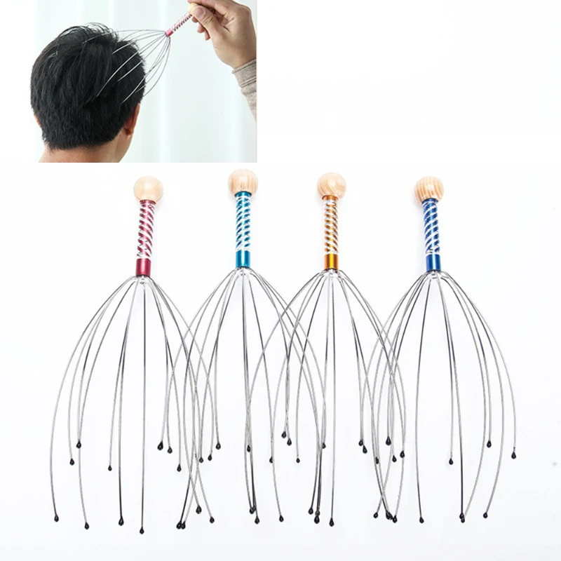 

1pcs Kids Funny Classic Head Relax Toys Novelty Octopus Head Massager Toy Scalp Massagers Relaxation Relief Body Massager