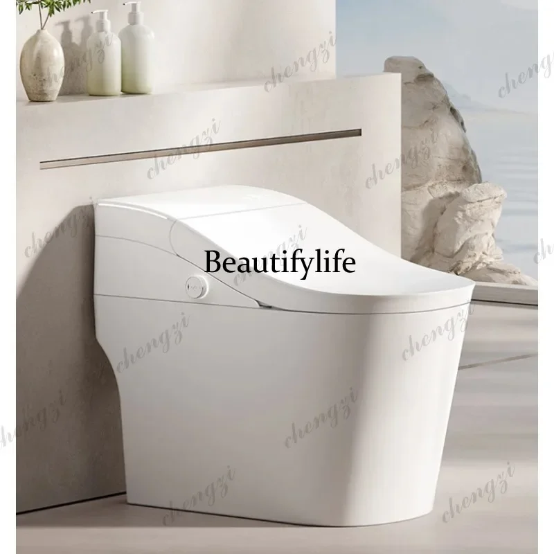 A132 New smart toilet ultra-quiet flush with mechanical flush button Household toilet seat