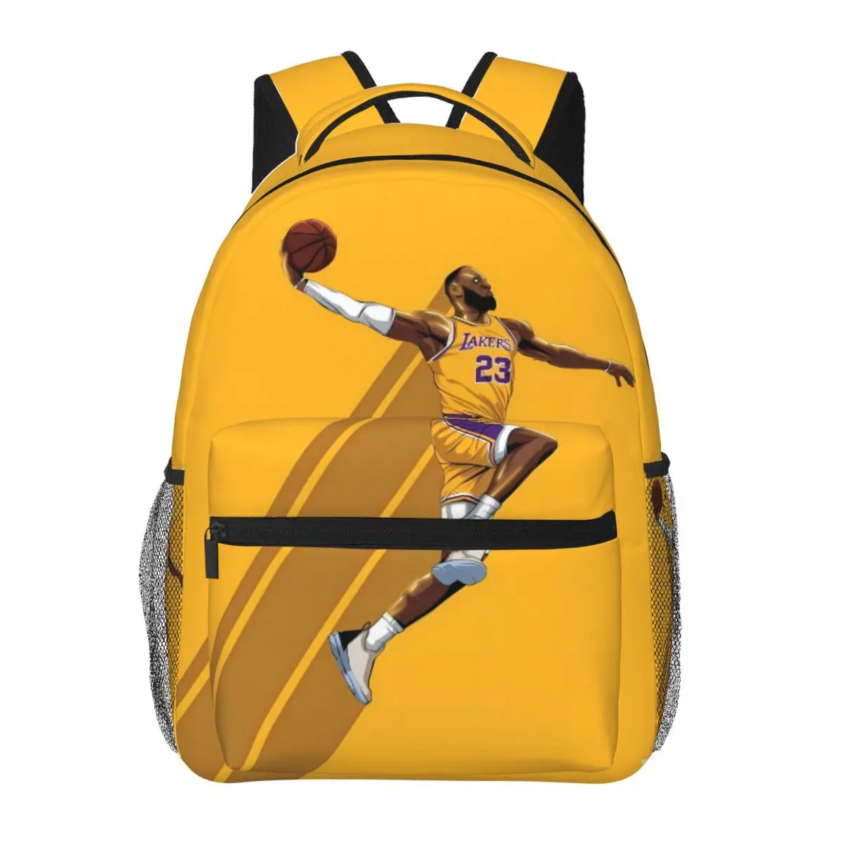 LeBron-James Student School Bookbag Canvas Daypack Elementary High College Travel Bags 16in