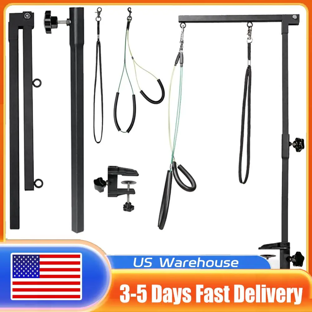 

Подставка для душа для собак с удерживающей веревкой Стол для ухода за собаками Кронштейн для стола для ухода за собаками Телескопическая подставка для ухода за домашними животными с слинг-аксессуары для домашних животных