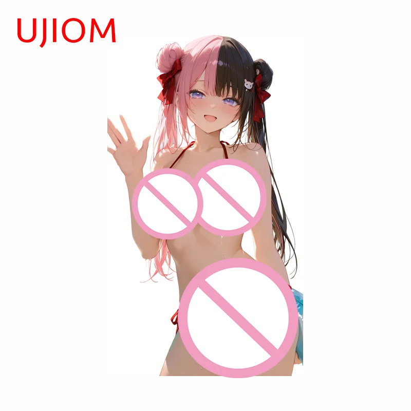UJIOM Anime Bikini Girl Anime Peripheral Wall Sticker Interesting Standing Posture Sunscreen Decal Vinyl Wardrobe Decoration