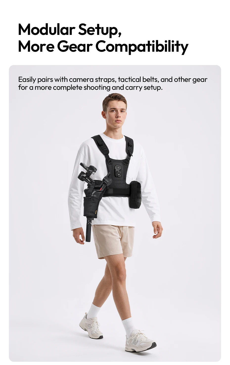 Ulanzi CB01 Kamera-Gimbal-Holster Dreipunkt-Trageriemen für DJI RS 4 Pro Mini RS 3 Mini Stabilisator – Detail 7